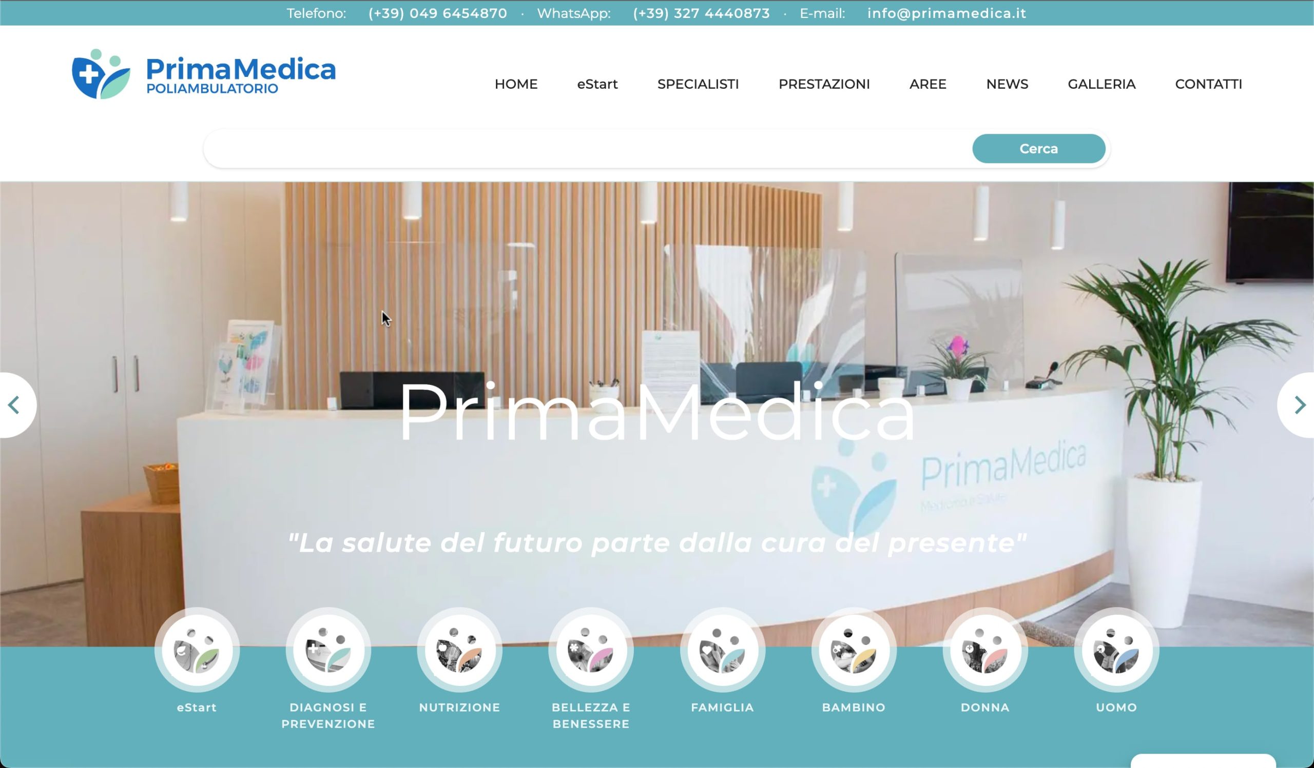 PrimaMedica.it - progetto realizzato da Ikwaba