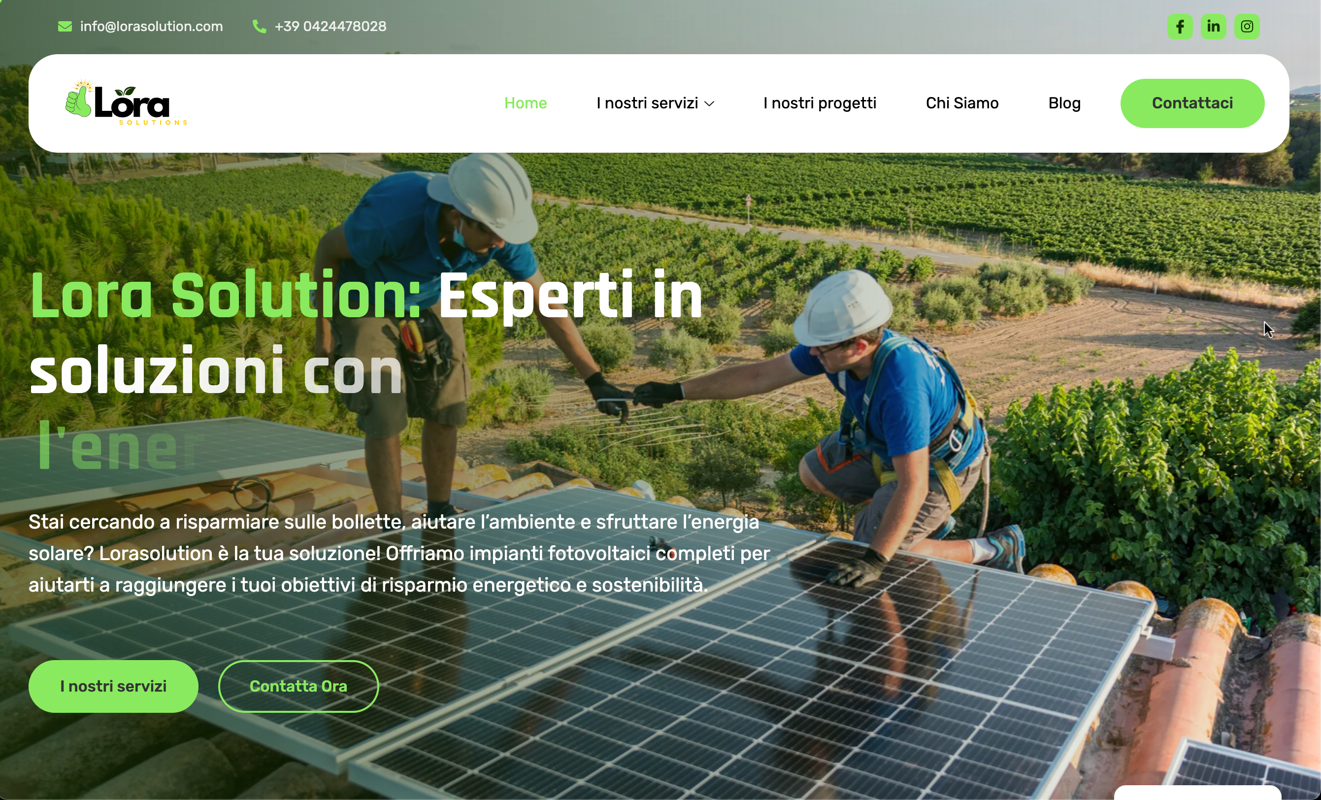 LoraSolution.com - progetto realizzato da Ikwaba