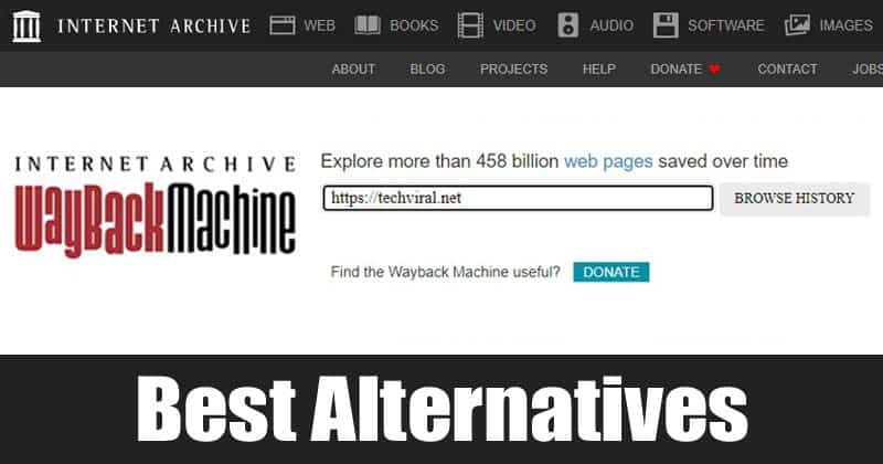 scopri alternative alla wayback machine per esplorare l'archivio web. trova strumenti utili per accedere a pagine web passate e preservare contenuti digitali in modo semplice e efficace.