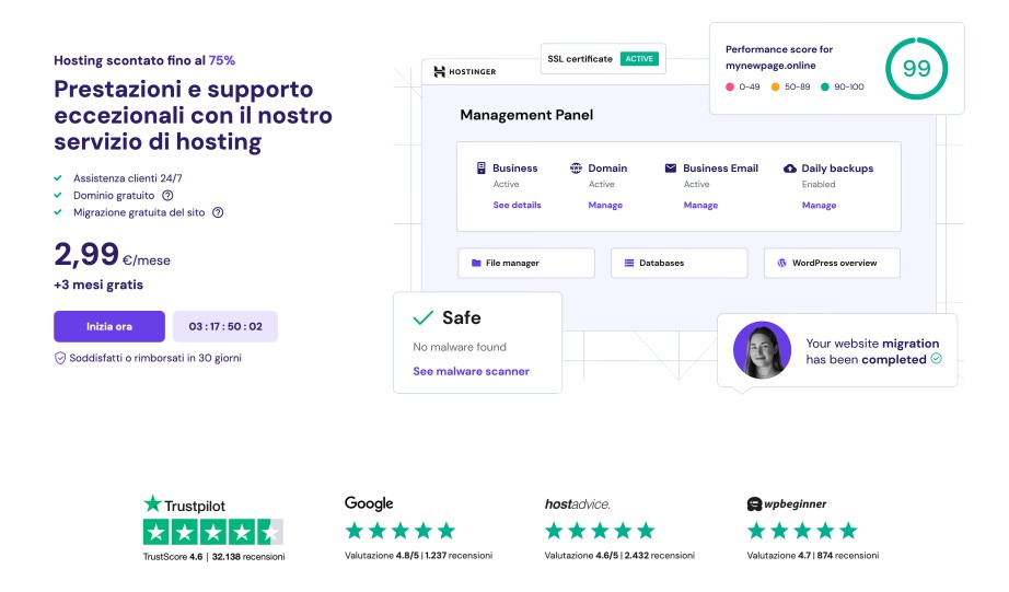 scopri come ospitare il tuo sito wordpress gratuitamente con hostinger. guida passo-passo per configurare il tuo sito web senza costi, approfittando della velocità e dell'affidabilità di hostinger.