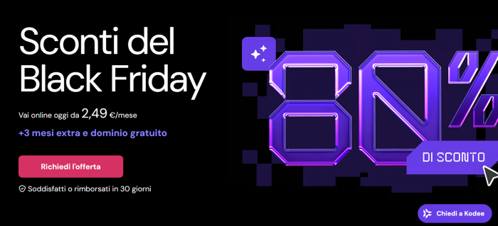 scopri le migliori offerte black friday per l'hosting! servizi affidabili, performance elevate e prezzi scontati solo per un tempo limitato. approfitta ora delle promozioni esclusive!