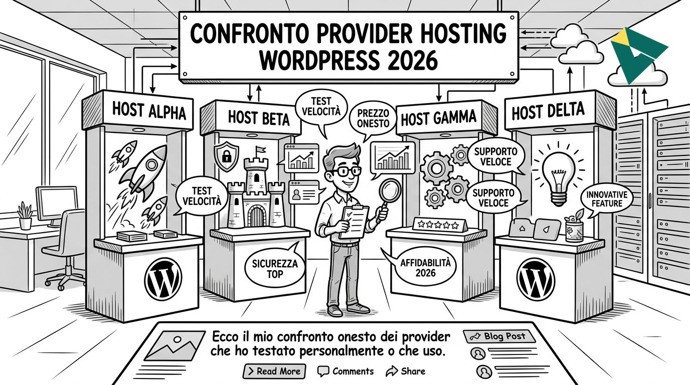 Confronto Provider Hosting WordPress 2026 - Ikwaba