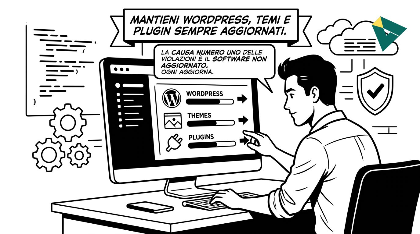 1. Mantieni WordPress, Temi e Plugin Sempre Aggiornati - Ikwaba