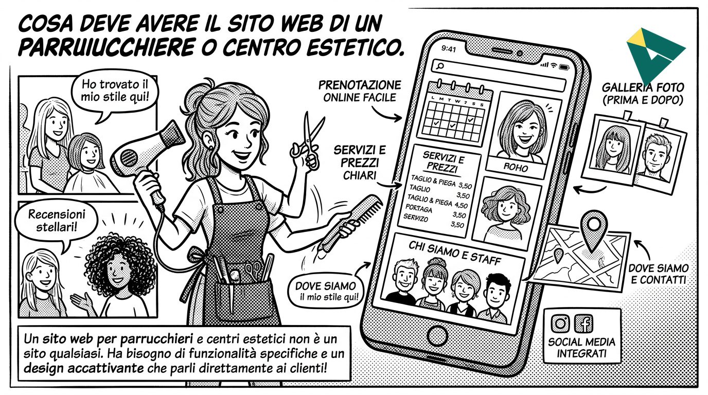 Cosa Deve Avere il Sito Web di un Parrucchiere o Centro Estetico - Ikwaba