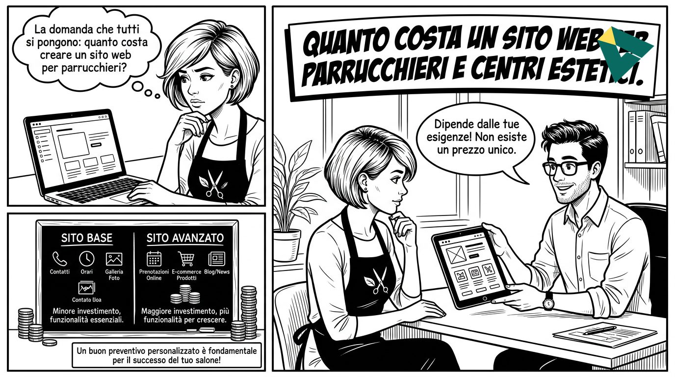 Quanto Costa un Sito Web per Parrucchieri e Centri Estetici - Ikwaba