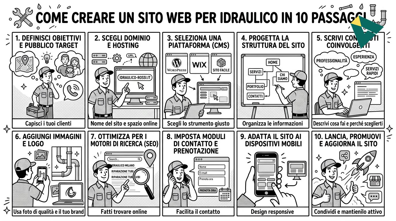 Come Creare un Sito Web per Idraulico in 10 Passaggi - Ikwaba