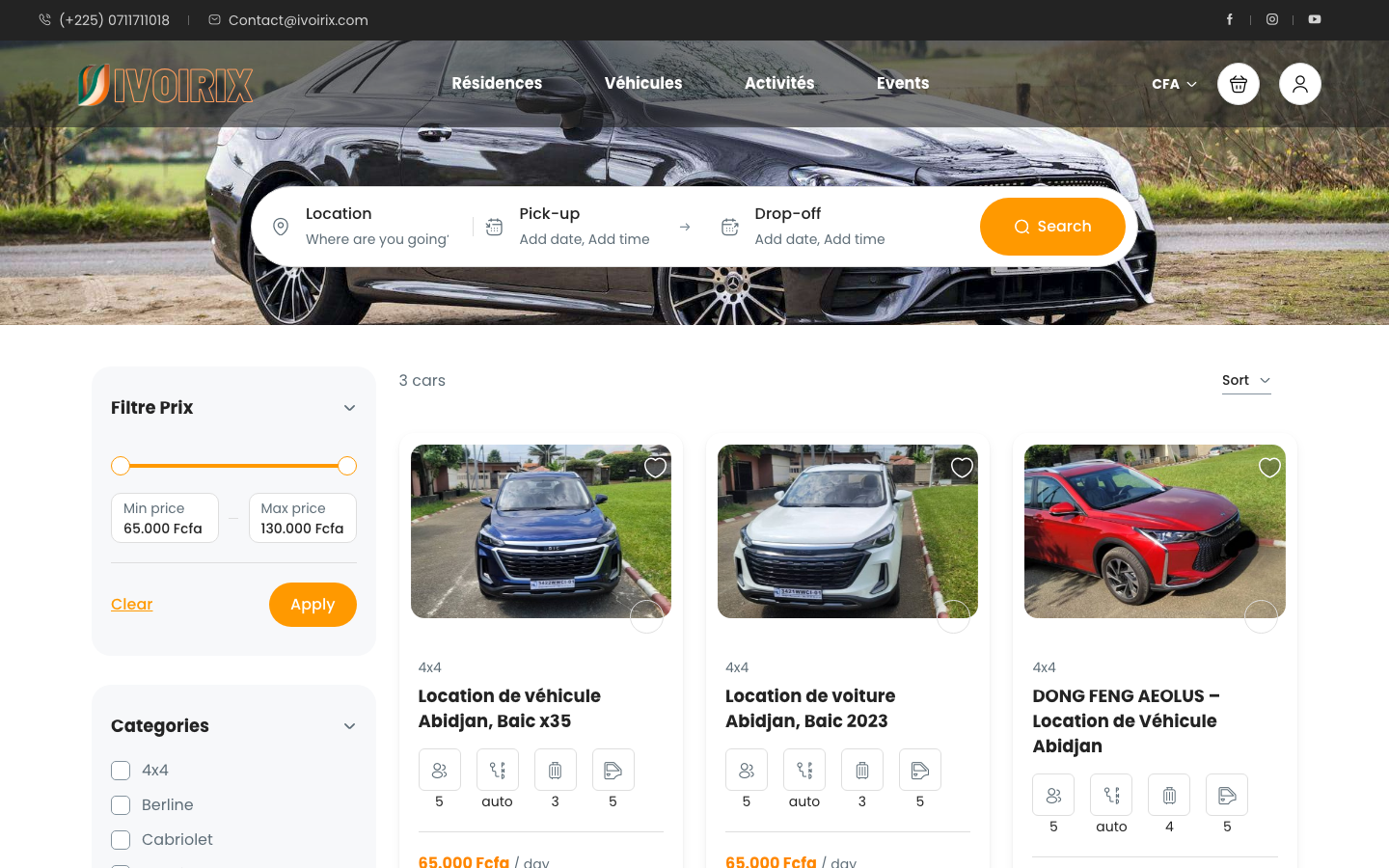 Ivoirix - Location de Véhicules