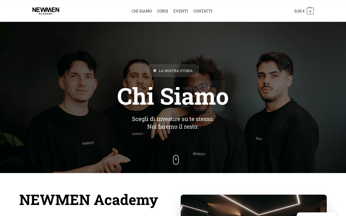 Newmen Academy - Pagina Chi Siamo
