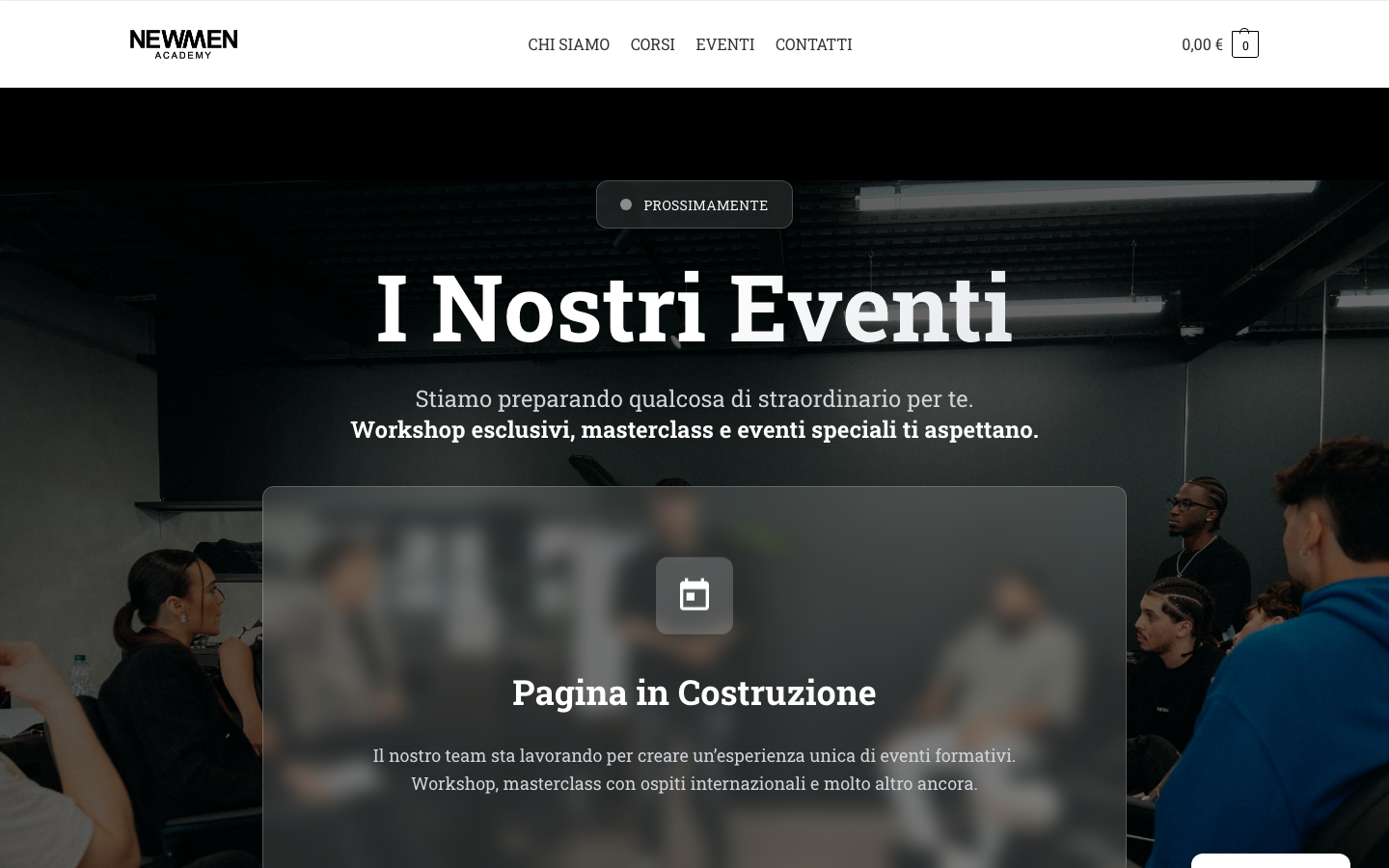 Newmen Academy - Pagina Eventi